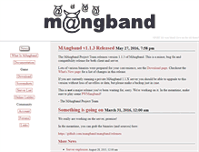 Tablet Screenshot of mangband.org